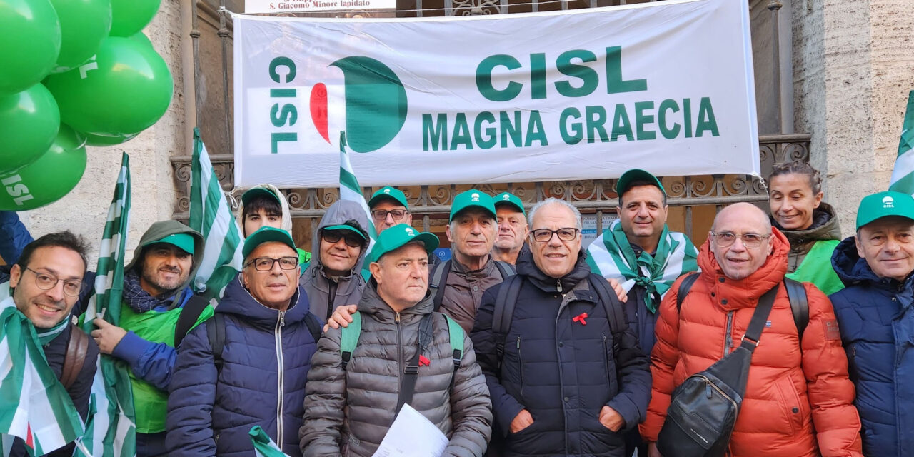 La Cisl Magna Grecia alla manifestazione nazionale a Roma